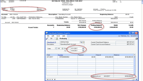 There are two common reasons why the Microsoft Dynamics GP Bank Reconciliation Checkbook Balance and the General Ledger Checkbook Balance do not match.